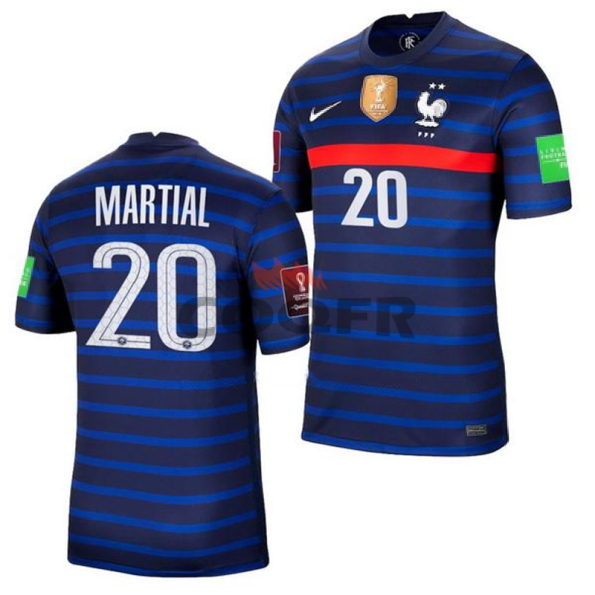 Maillot MARTIAL 20 France 2021 Domicile